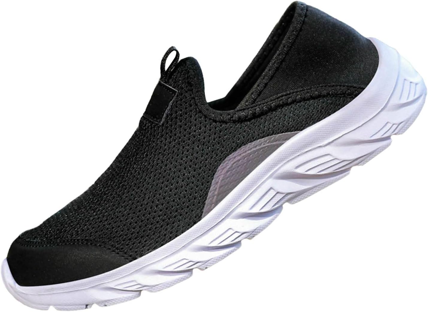 

Мужские туфли слипоны-кроссовки, легкие, дышащие, для бега, удобные, противоскользящие, с поддержкой свода стопы Generic, белый