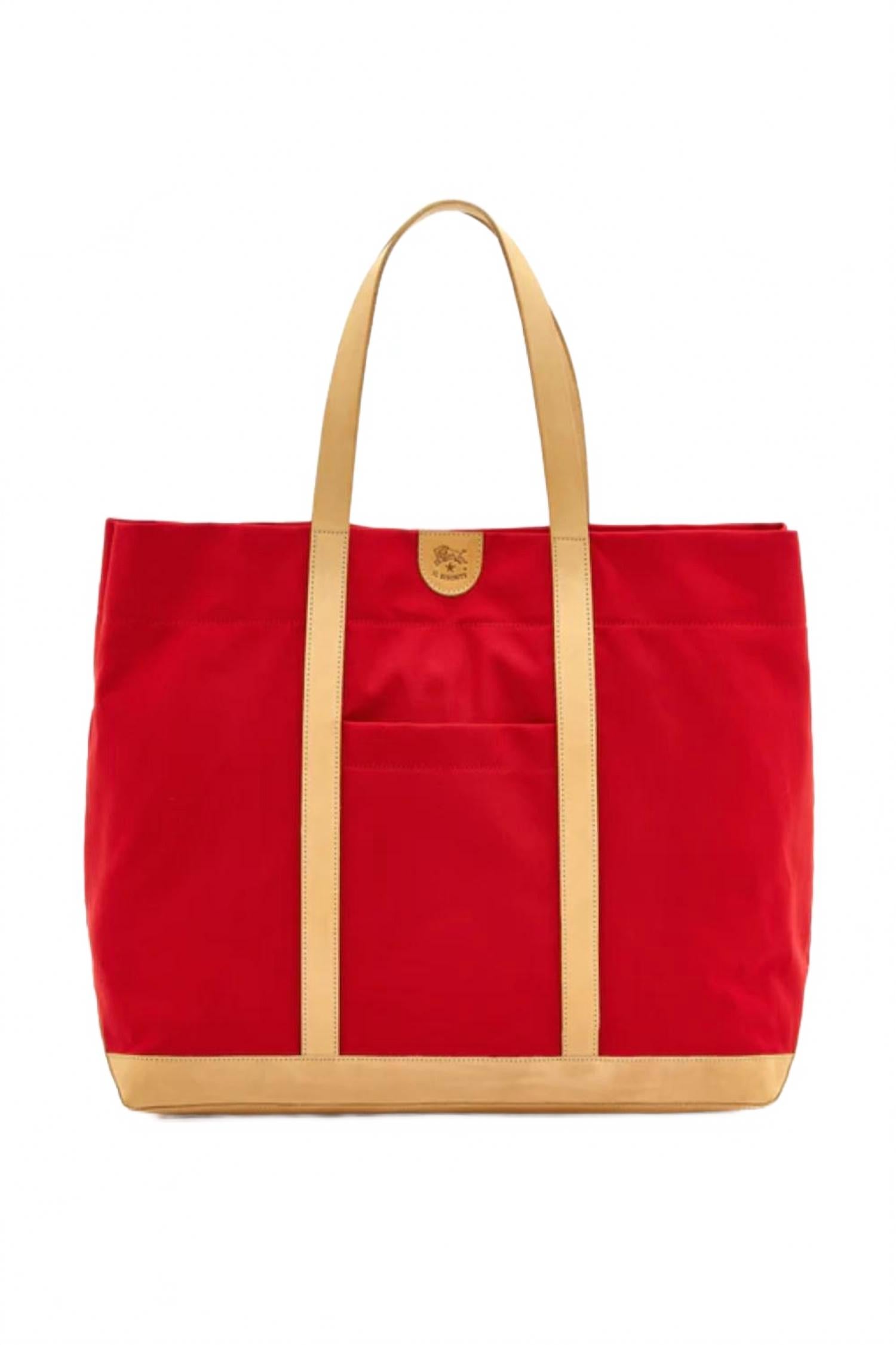 

Женская сумка-тоут Caramella среднего размера, цвет: красный/натуральный Il Bisonte, красный/натуральный