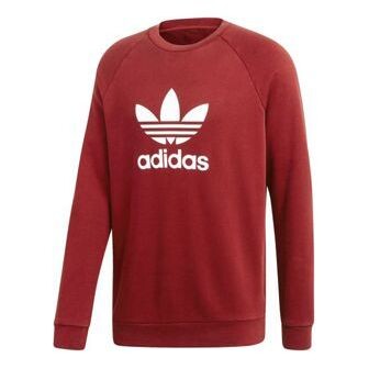 Толстовка men's originals trefoil crew red Adidas, красный