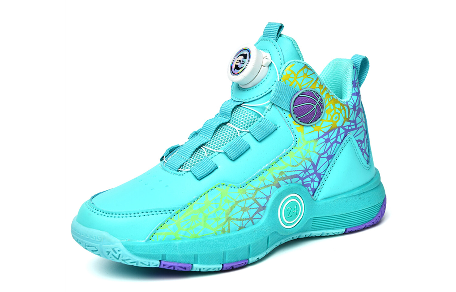 Кроссовки IMAU Kids Basketball Shoes Kids, цвет Aqua — фото 3