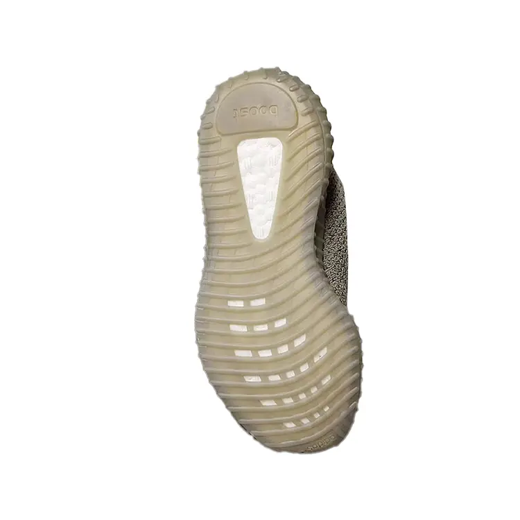 Adidas Originals Детские кроссовки Yeezy Boost 350 V2 с защитой от скольжения, износостойкие, низкие, цвет зеленый, черный — фото 3