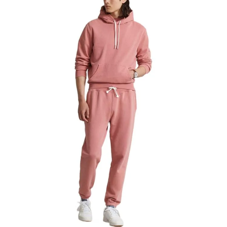 Вязаные спортивные штаны мужские Polo Ralph Lauren, розовый — фото 4