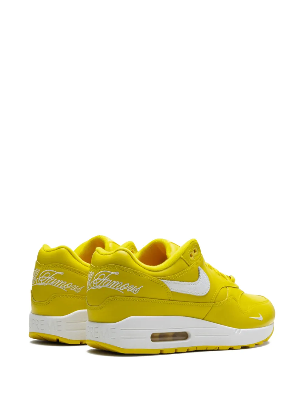 Кроссовки Air Max 1 '87 SP Speed Yellow/White из коллаборации с Supreme Nike, желтый — фото 3