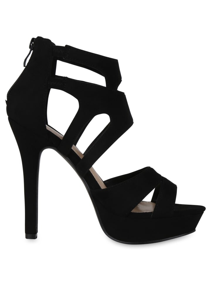 Сандалии на плоской подошве VAN HILL High Heels Scarlett, черный — фото 3