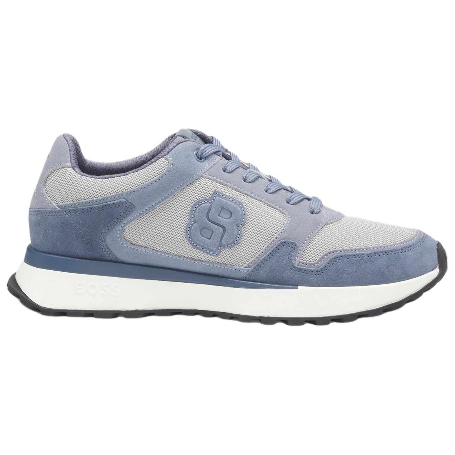 Низкие повседневные туфли мужские light blue HUGO BOSS — фото 3