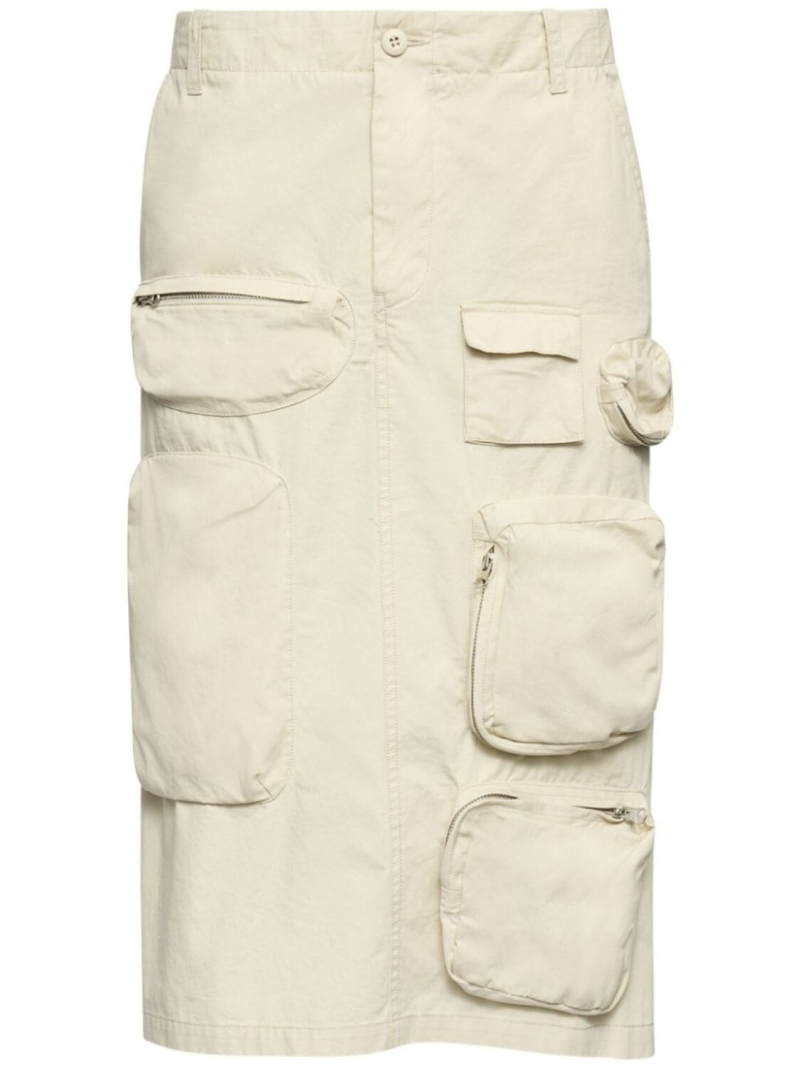 

MM6 Maison Margiela габардиновая юбка карго, белый