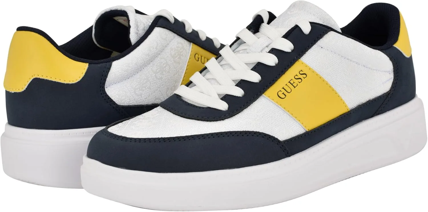 Мужские кроссовки GUESS Chaze, белый/темно-синий/желтый — фото 2