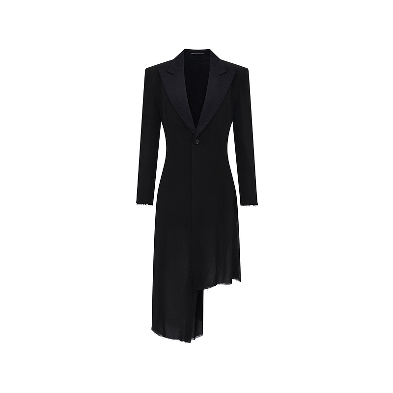 

Yohji Yamamoto Женское черное пальто Black, Black