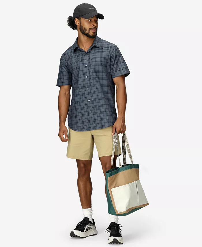 

Мужская рубашка с коротким рукавом AirExchange Novelty Marmot, серый