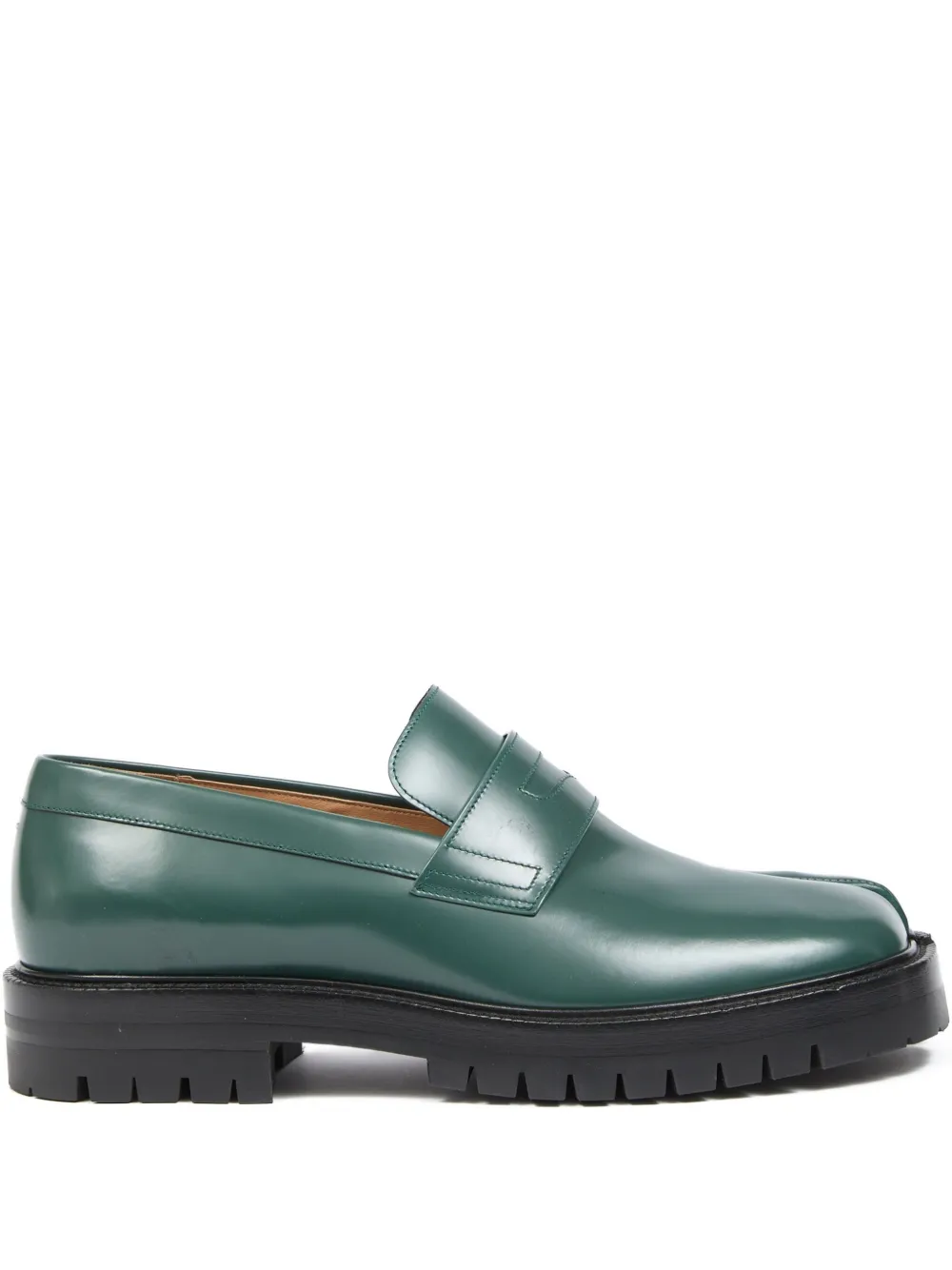

Лоферы Tabi с разделенным носком Maison Margiela, зеленый