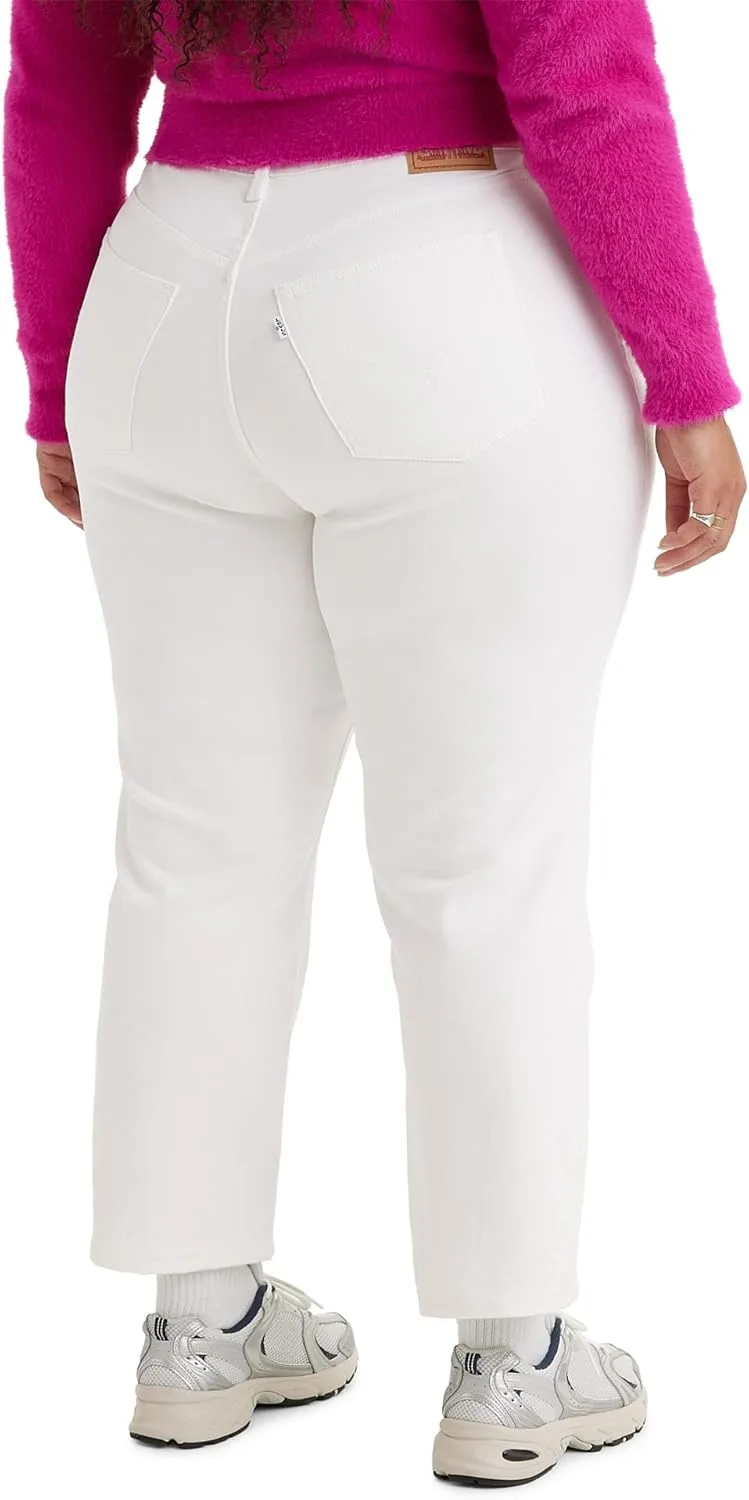Levi's женские джинсы Wedgie Straight Plus Size, белый — фото 3
