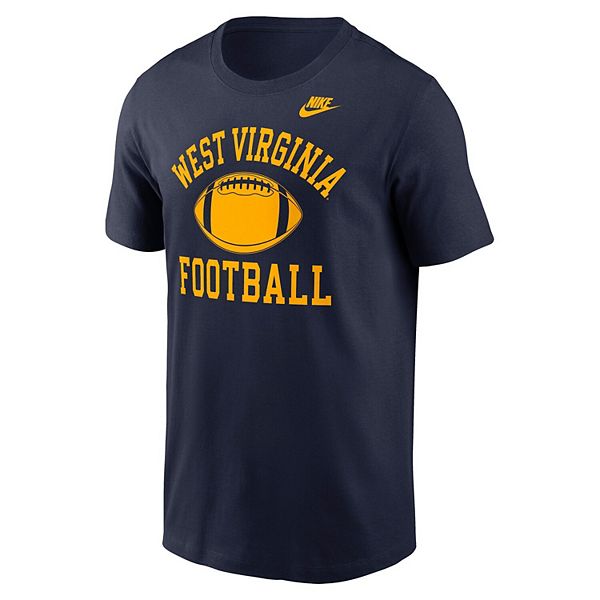 Мужская футболка navy west virginia mountaineers legacy icon Nike — фото 3
