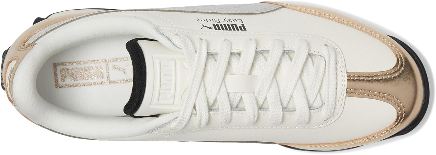 Детские кроссовки Puma Easy Rider (для детей постарше), белый/черный/серый/золотой — фото 2