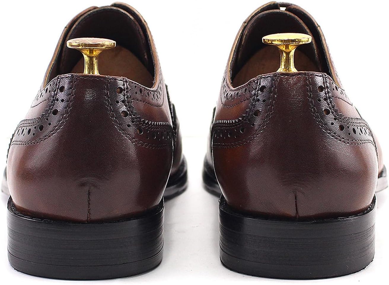 Мужские туфли Santimon Wingtips Brogues Oxfords, формальные деловые туфли из натуральной кожи, роскошные дерби для мужчин, для выпускного, свадьбы, бизнеса, повседневного ношения, двухцветные, модные, удобные туфли к смокингу, зеленый — фото 3