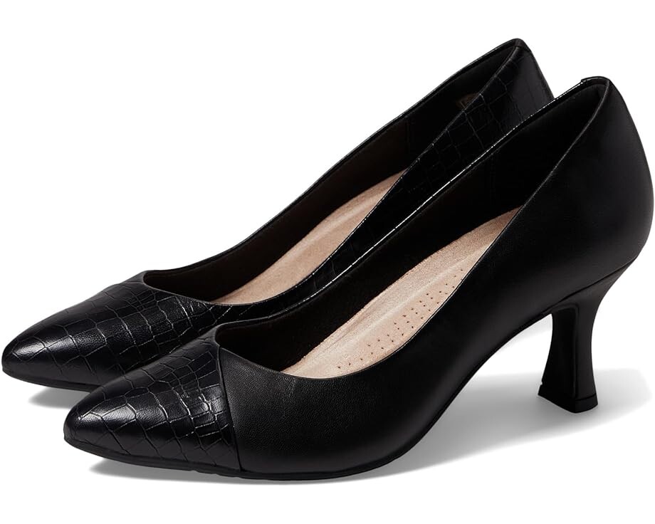 

Туфли Clarks Kataleyna Rose, цвет Black Croc Print Leather