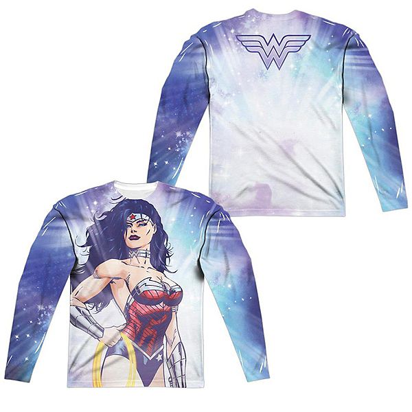 

Футболка с длинным рукавом adult poly crew justice league of america warrior goddess Licensed Character
