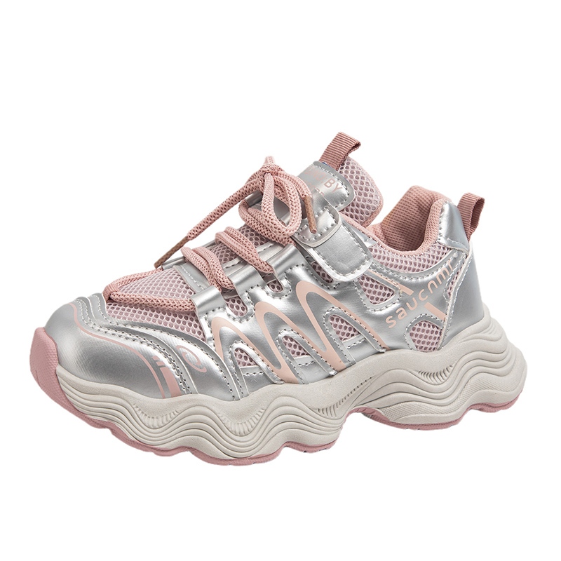 

Легкие амортизирующие низкие кроссовки для активного отдыха для детей FIRS Kids, розовый