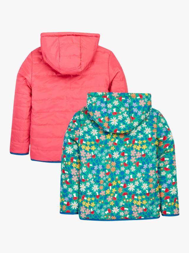 Детская двусторонняя утепленная куртка с капюшоном Toasty Trail Frugi, Wild Woods/Tulip — фото 3