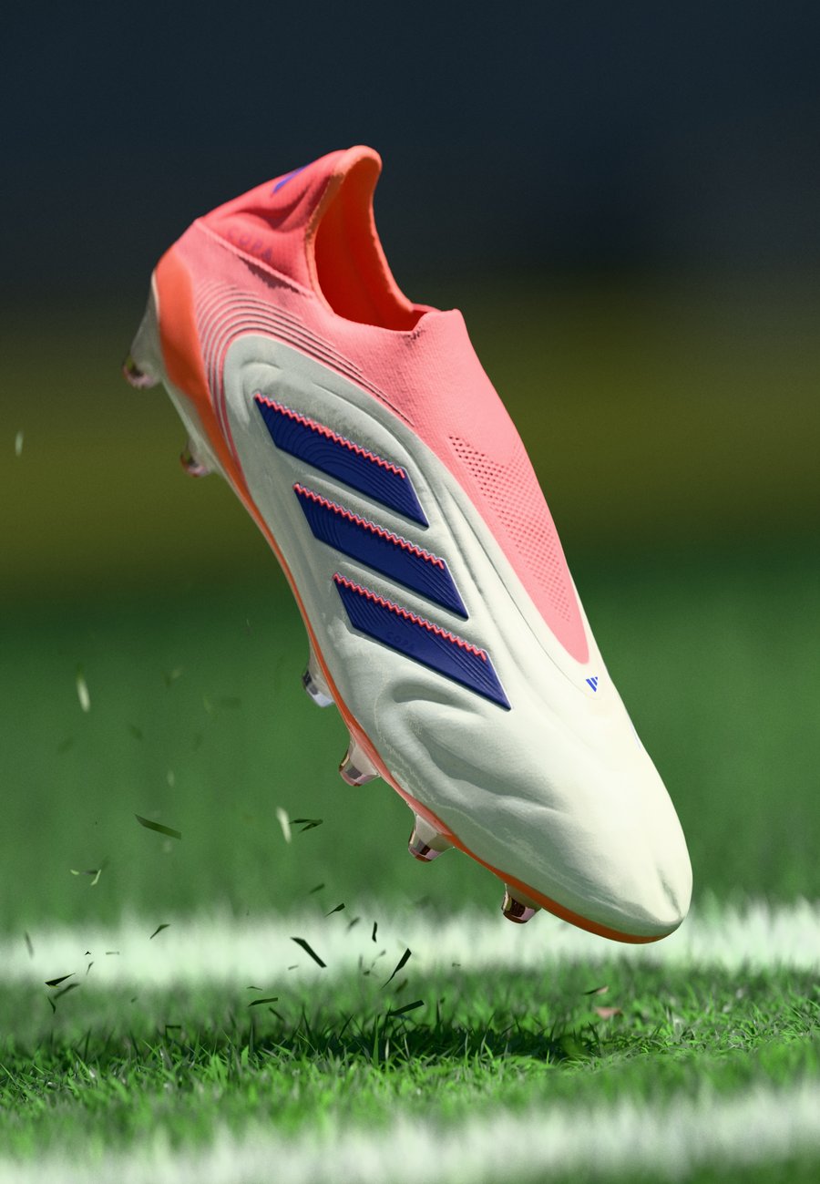 

Кроссовки Adidas Performance COPA PURE III ELITE LACELESS FIRM GROUND FOOTBALL BOOTS, Off White/Lucid Blue/Signal Coral/Off-White