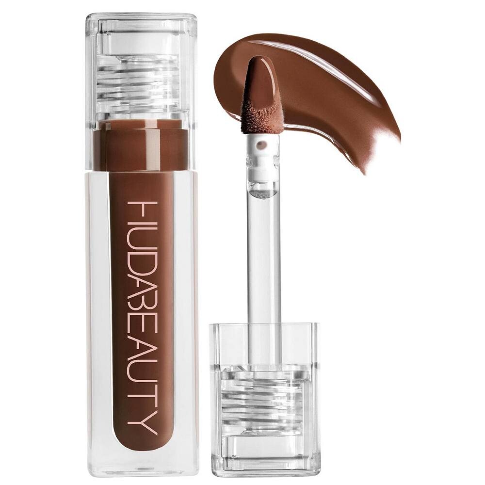 

HUDA BEAUTY Блестящий нелипкий блеск для губ с искусственным филлером, цвет Coco