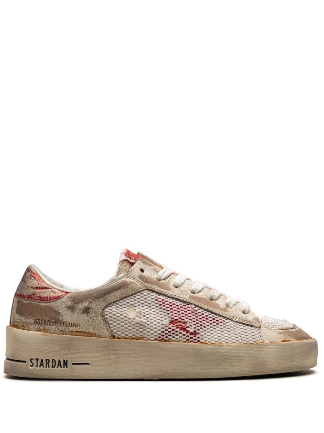 

Golden Goose кроссовки Stardan с сетчатыми вставками, нейтральный цвет