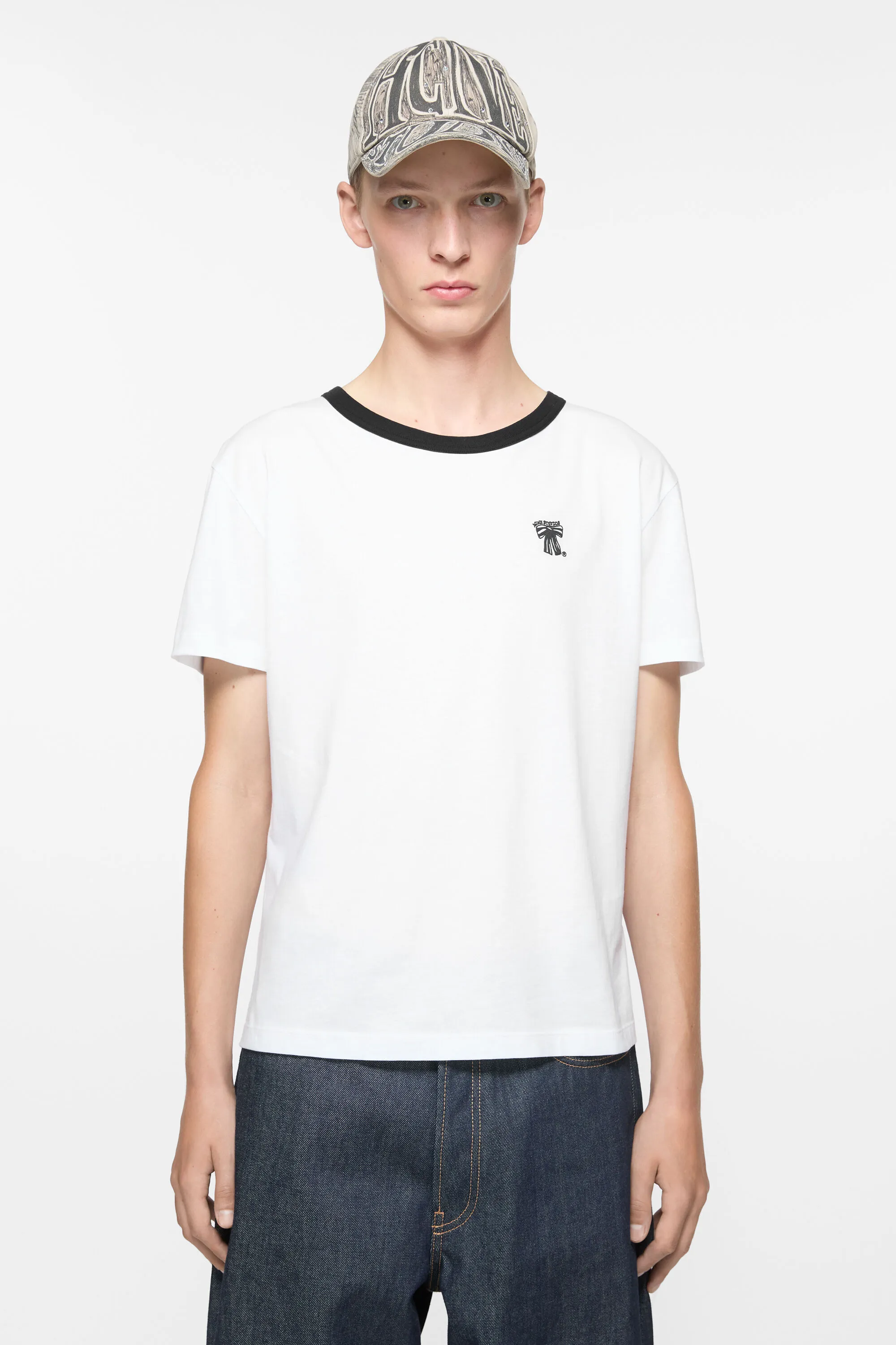 

Футболка - Стандартный крой Acne Studios, цвет Optic White