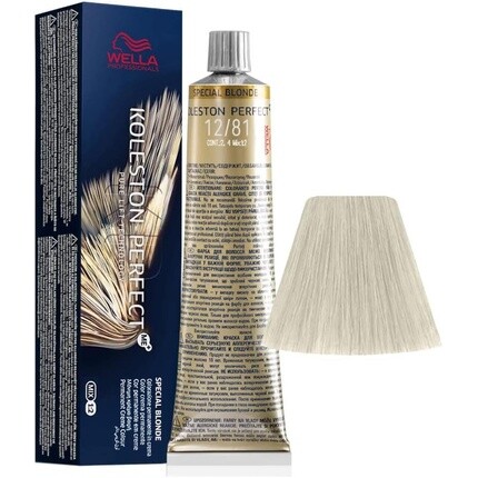 

Краска для волос Koleston Perfect Me+ 12/81 Special Blonde Pearl Ash, 60 мл, коричневая, Wella