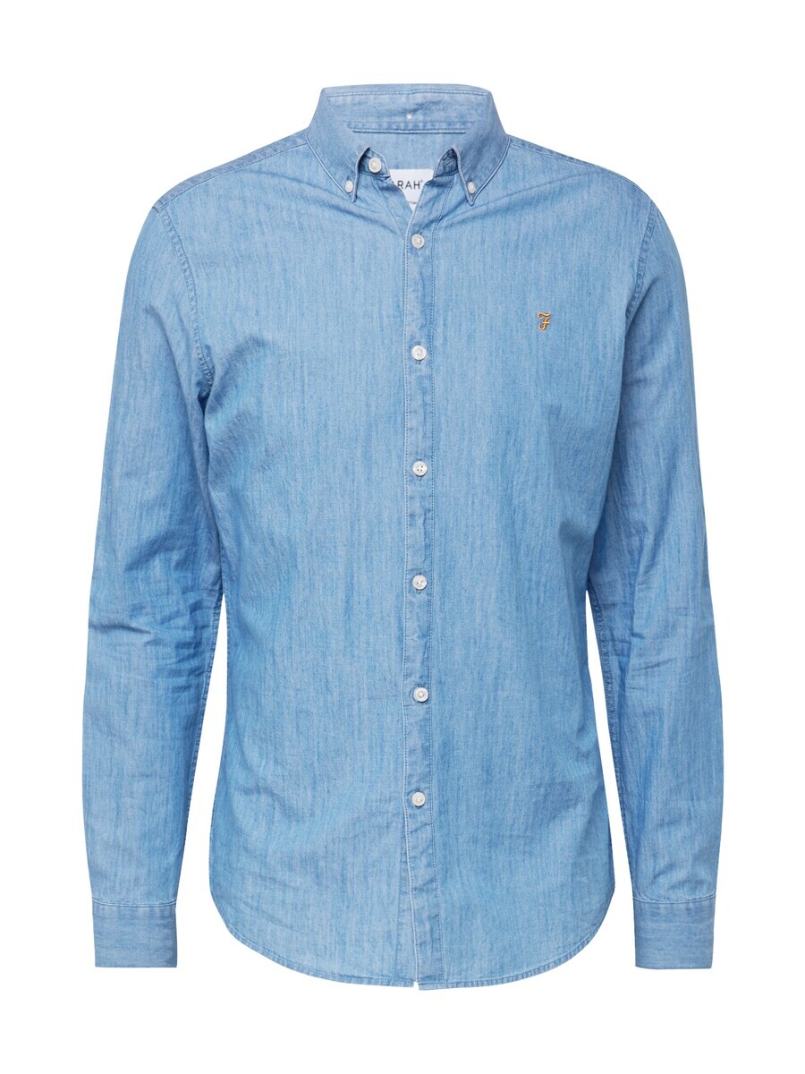 

Джинсовая рубашка FARAH Regular fit Button Up Shirt, светло-синий