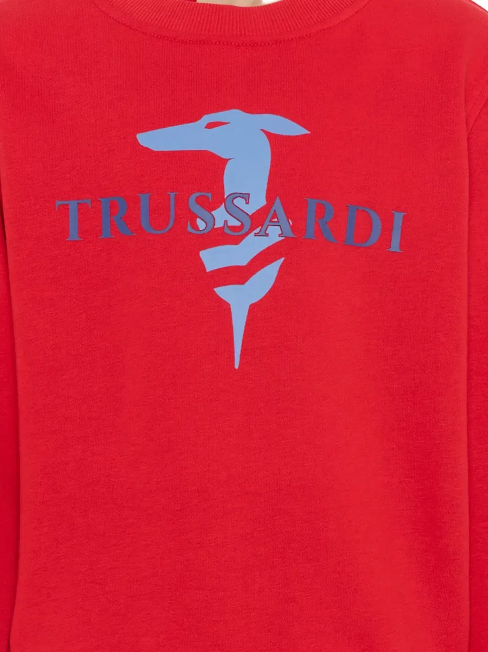 Толстовка с логотипом Trussardi Junior, красный — фото 3