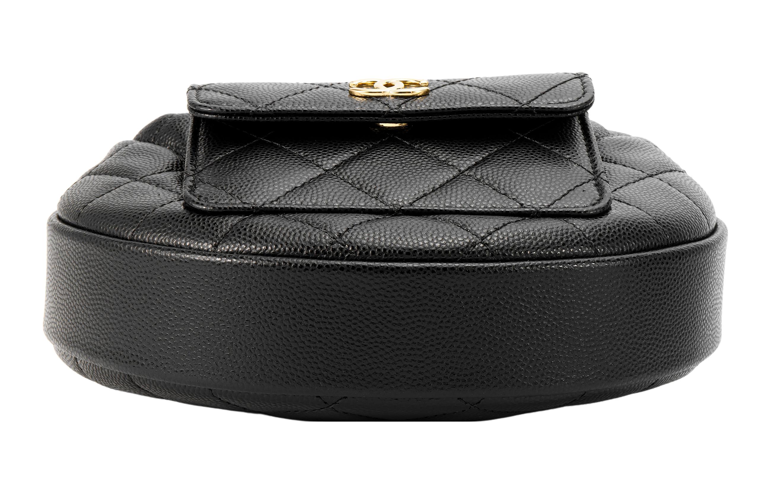 CHANEL Мини клатч из личи и кавиарной кожи — фото 4