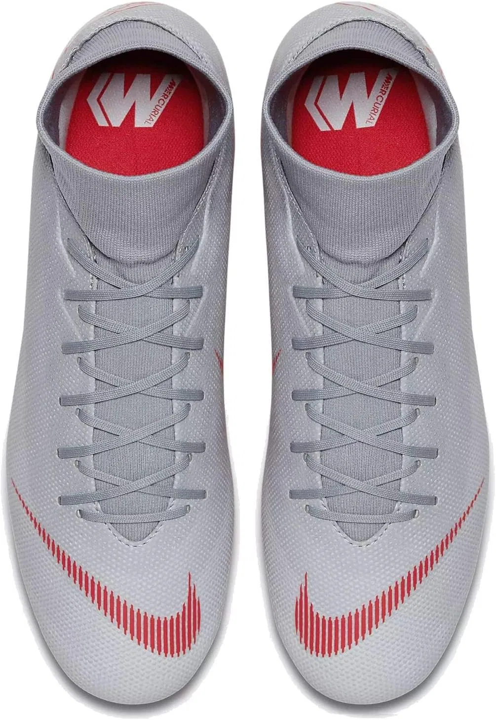 Мужские кроссовки Nike Mercurial Superfly Vi Academy SG-Pro, Multicoloured Wolf Grey Lt Crimson Pure Platinum 001 — фото 4