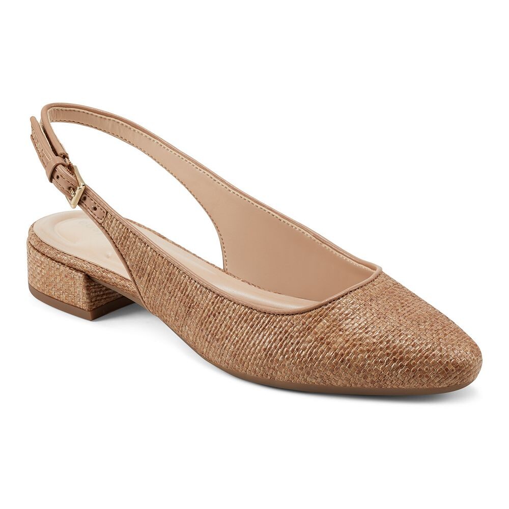 Женские туфли-лодочки Easy Spirit Cassius с открытой пяткой, цвет Caramel Woven