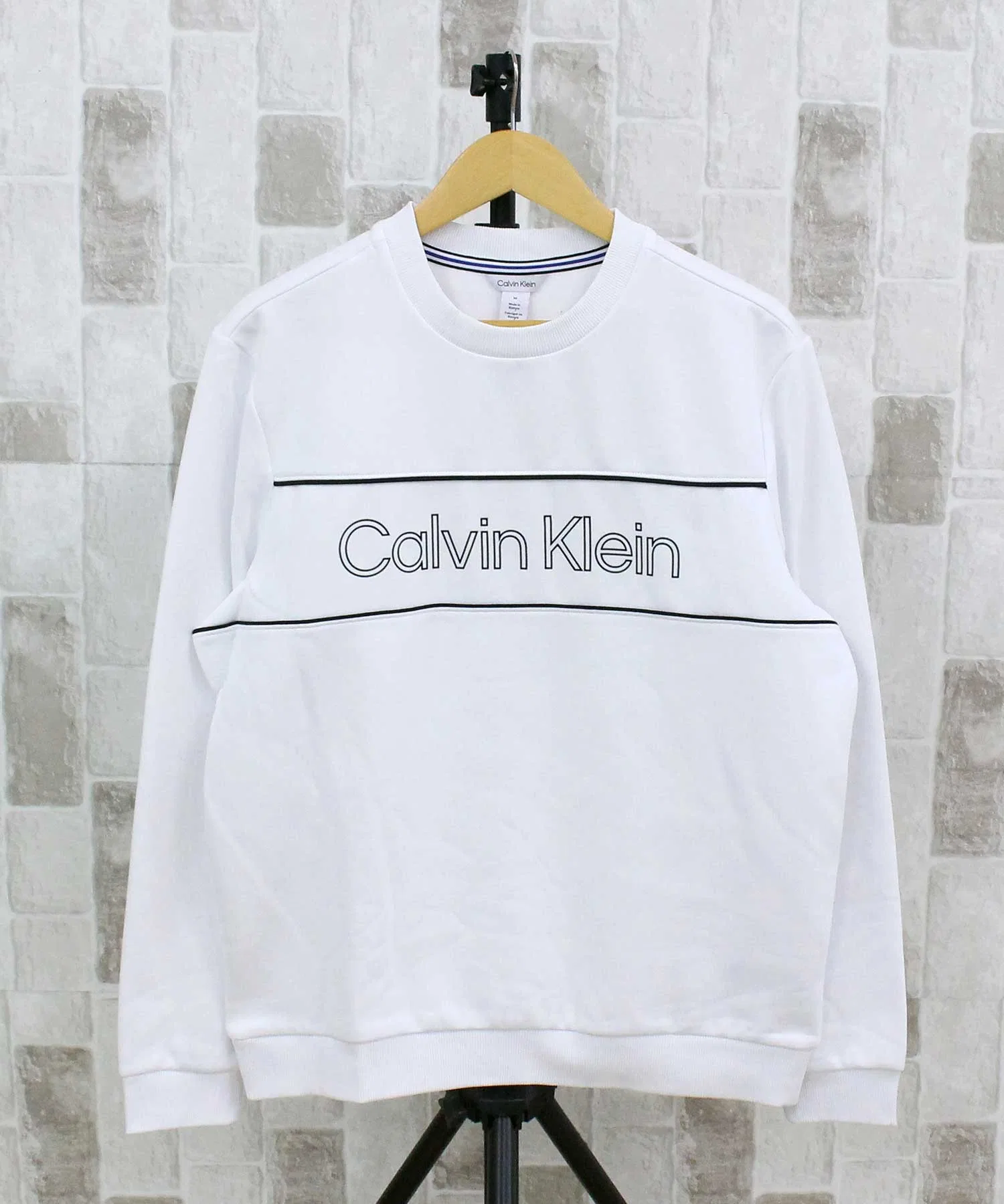 Толстовка CK Iconic Logo Piping Crewneck — фото 2