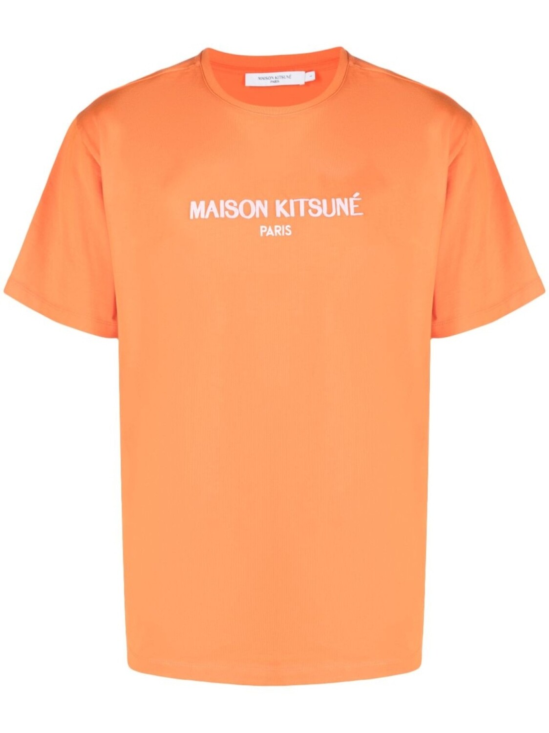 

Maison Kitsuné футболка с тисненым логотипом, оранжевый