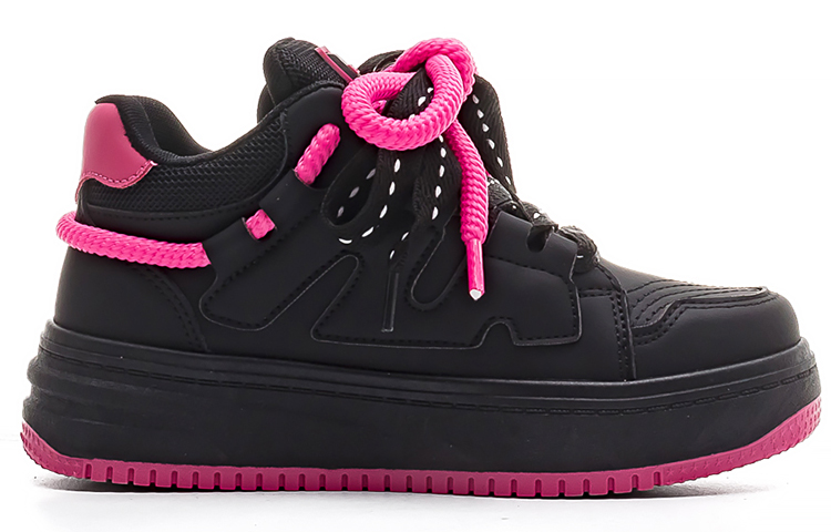 

Кроссовки WARRIOR Skateboarding Shoes Women's High-top Black/Fuchsia, черный/фуксия