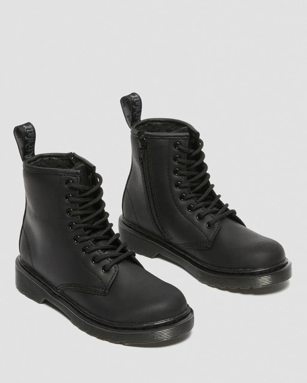 Ботинки Dr. Martens Junior 1460 на подкладке из искусственного меха, водонепроницаемые, цвет Black — фото 4