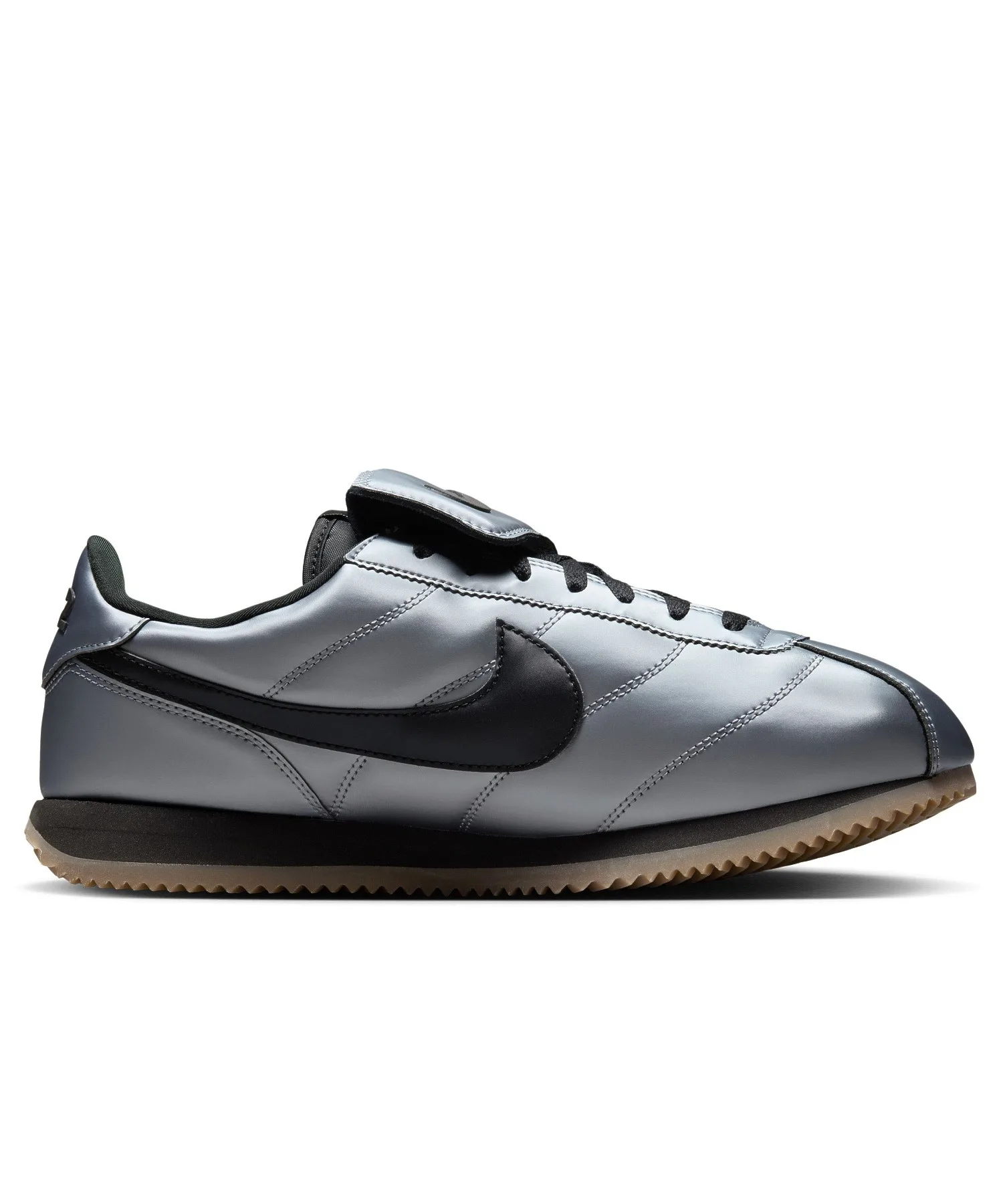 Мужские кроссовки с глянцевым верхом и съёмным языком NIKE CORTEZ SE HQ3490-099 серые — фото 2