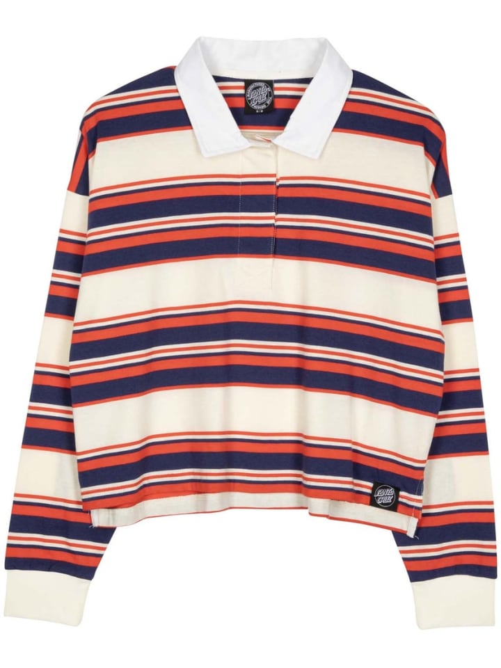 

Топ "Monterey Crop Polo Top" белого цвета Santa Cruz