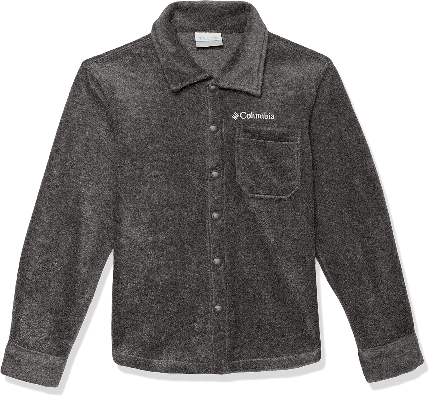 

Columbia Boys' Steens Mountain Fleece Over Shirt, Charcoal Heather