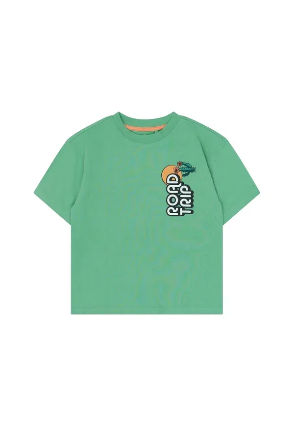 Футболка Thomas tee print t-shirt The New, крем-де-мент