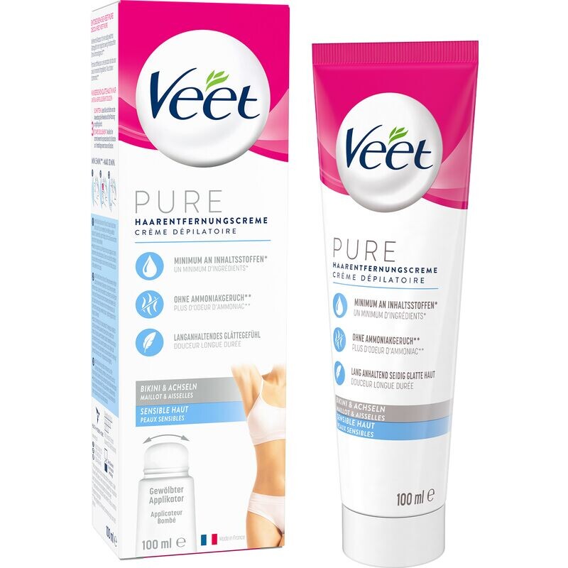 

Крем для депиляции чувствительной кожи бикини и подмышек Veet, 100 ml