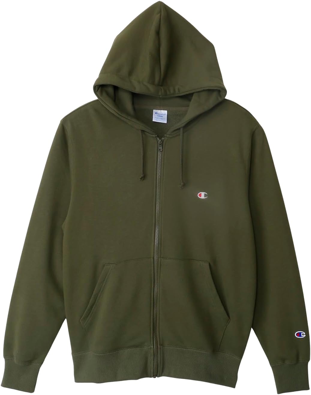 

Мужская базовая толстовка Champion на молнии, с длинными рукавами, флисовая, с логотипом One Point, C3-W104Z, зеленый