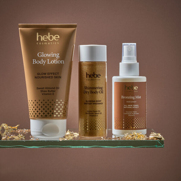 Сухое осветляющее масло для тела, 100 мл Hebe Cosmetics Shimmering dry body oil — фото 2