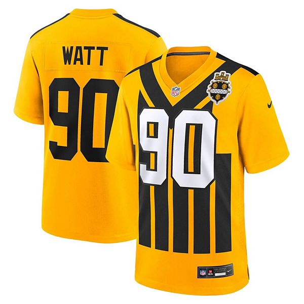 Футболка Youth TJ Watt Pittsburgh Steelers Alternate 1933 Throwback Nike — фото 2