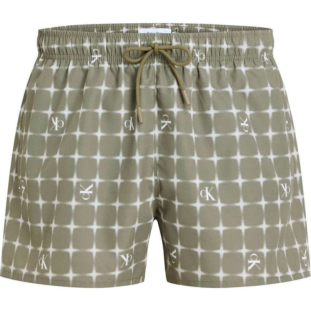 

Шорты для плавания Calvin Klein Jeans Short Drawstring-Print, зеленый