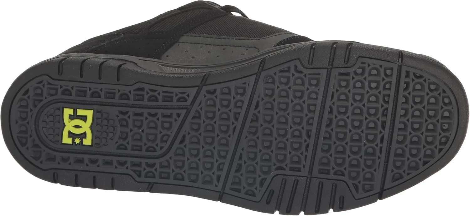 Кроссовки для скейтбординга DC, цвет Black/Lime Green — фото 4