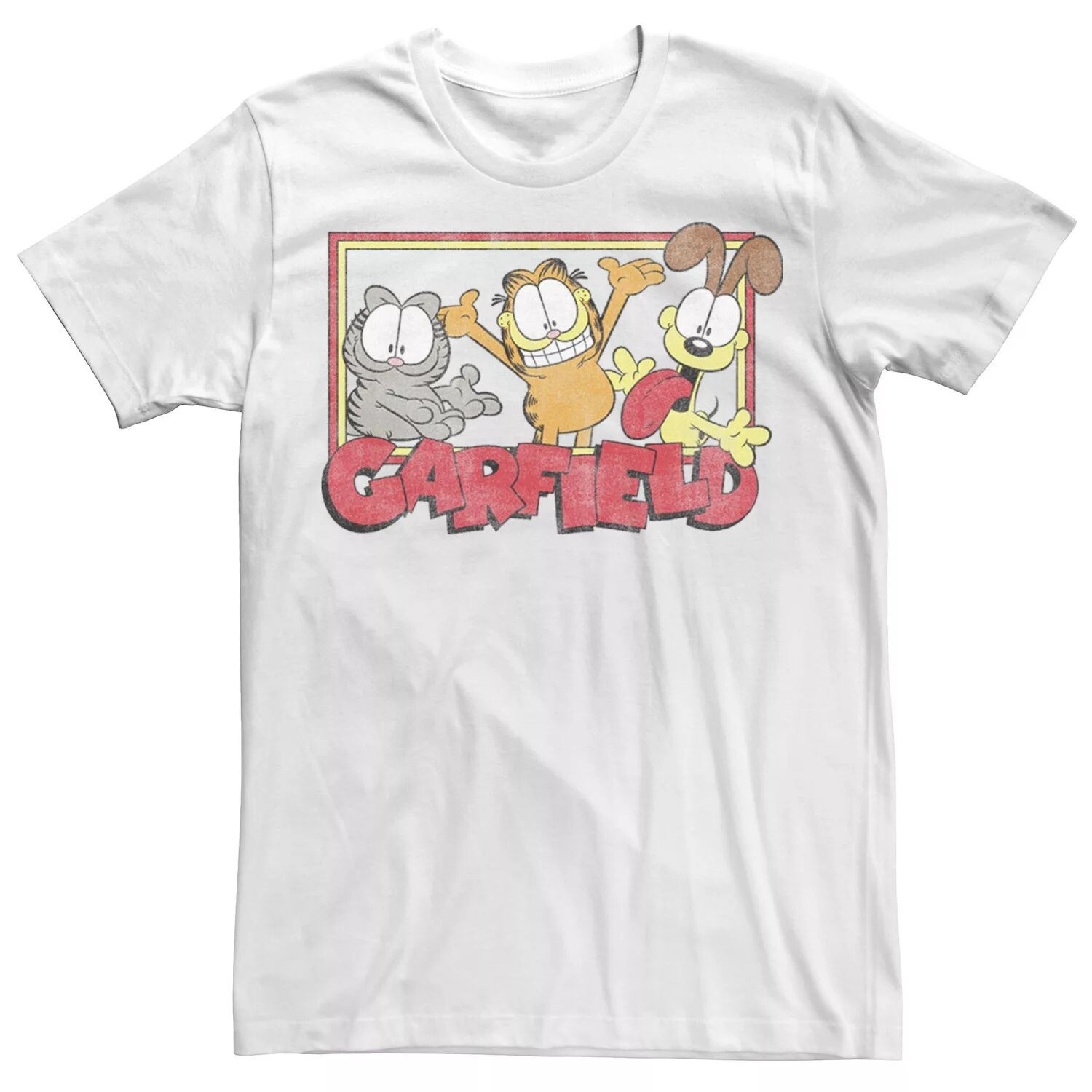 

Мужская футболка с винтажным логотипом Garfield Group Licensed Character