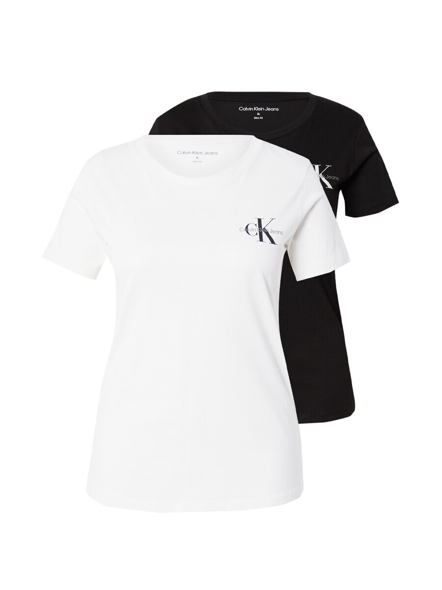 

Футболка Calvin Klein Jeans Curve Shirt, черный/белый