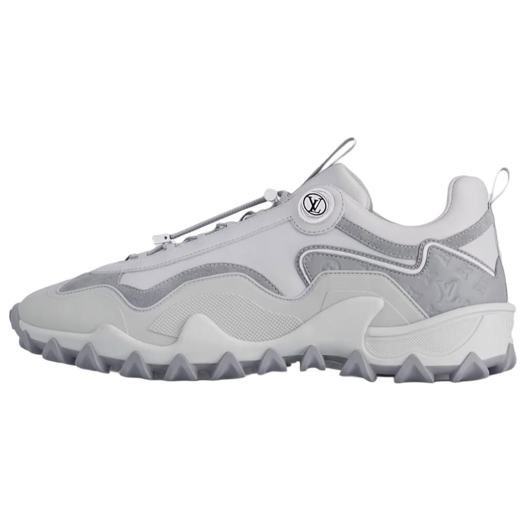 LOUIS VUITTON Женские повседневные кроссовки RUSH Low Top серого цвета