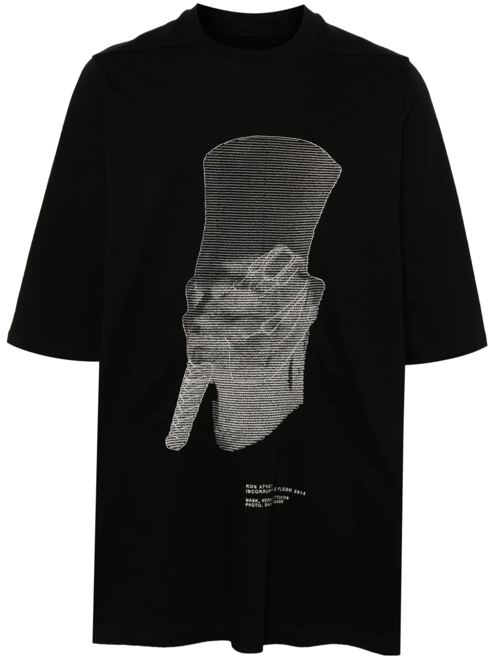 

Футболка Ron Jumbo SS Rick Owens, черный